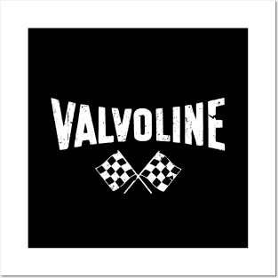 Valvoline racer vintage Hot Rod, Rat Rod Gasser, Racecar - white print Posters and Art